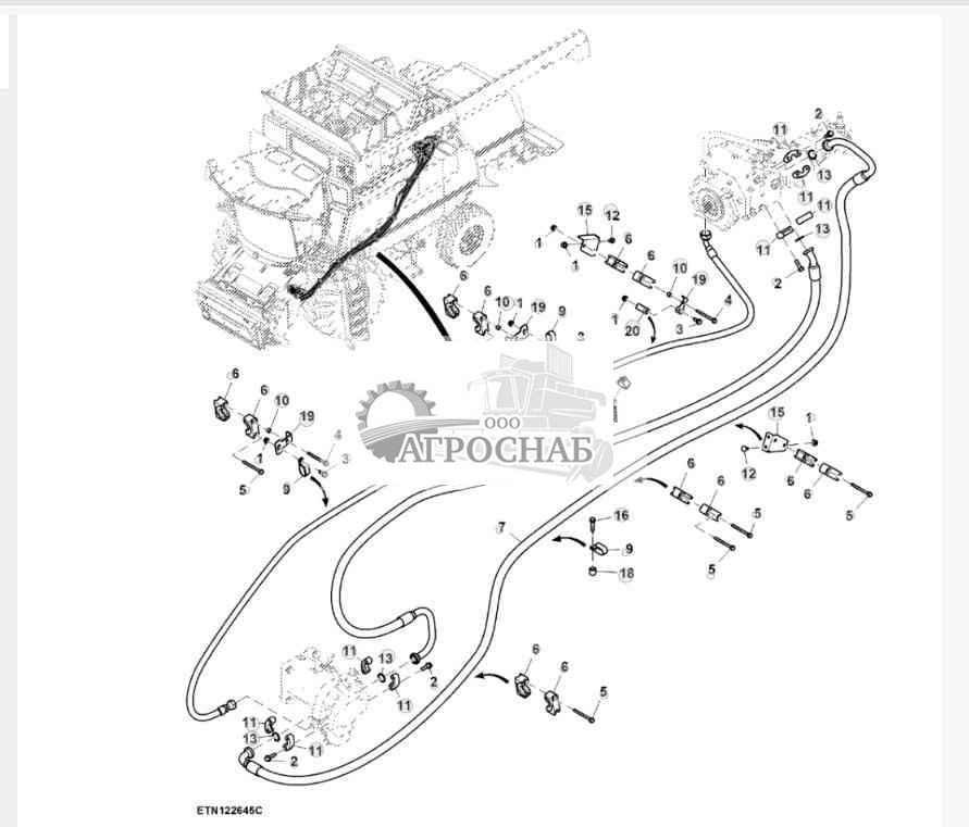 Шланги гидростатического привода, ProDrive™, 2WD 